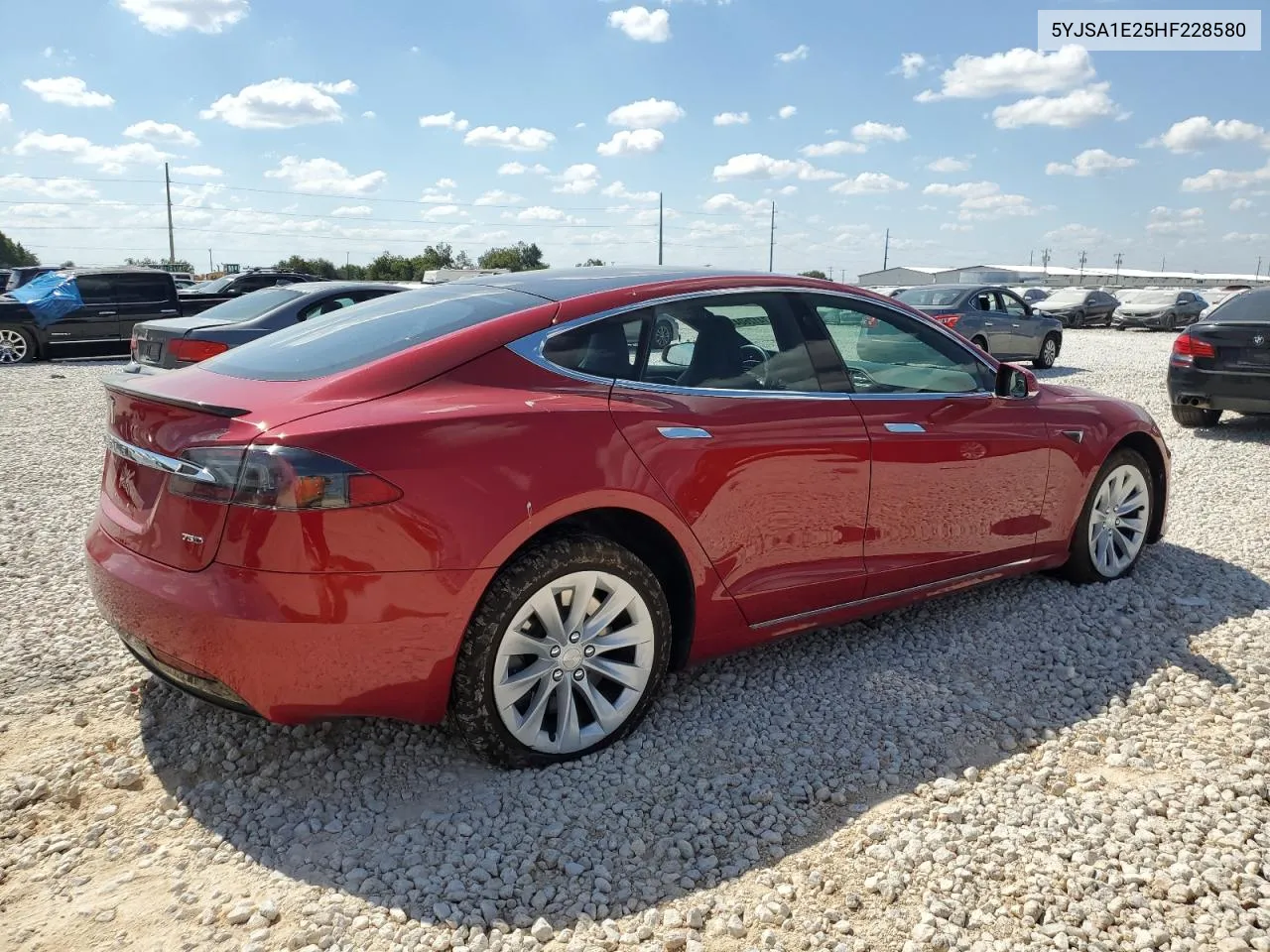 2017 Tesla Model S VIN: 5YJSA1E25HF228580 Lot: 74126044