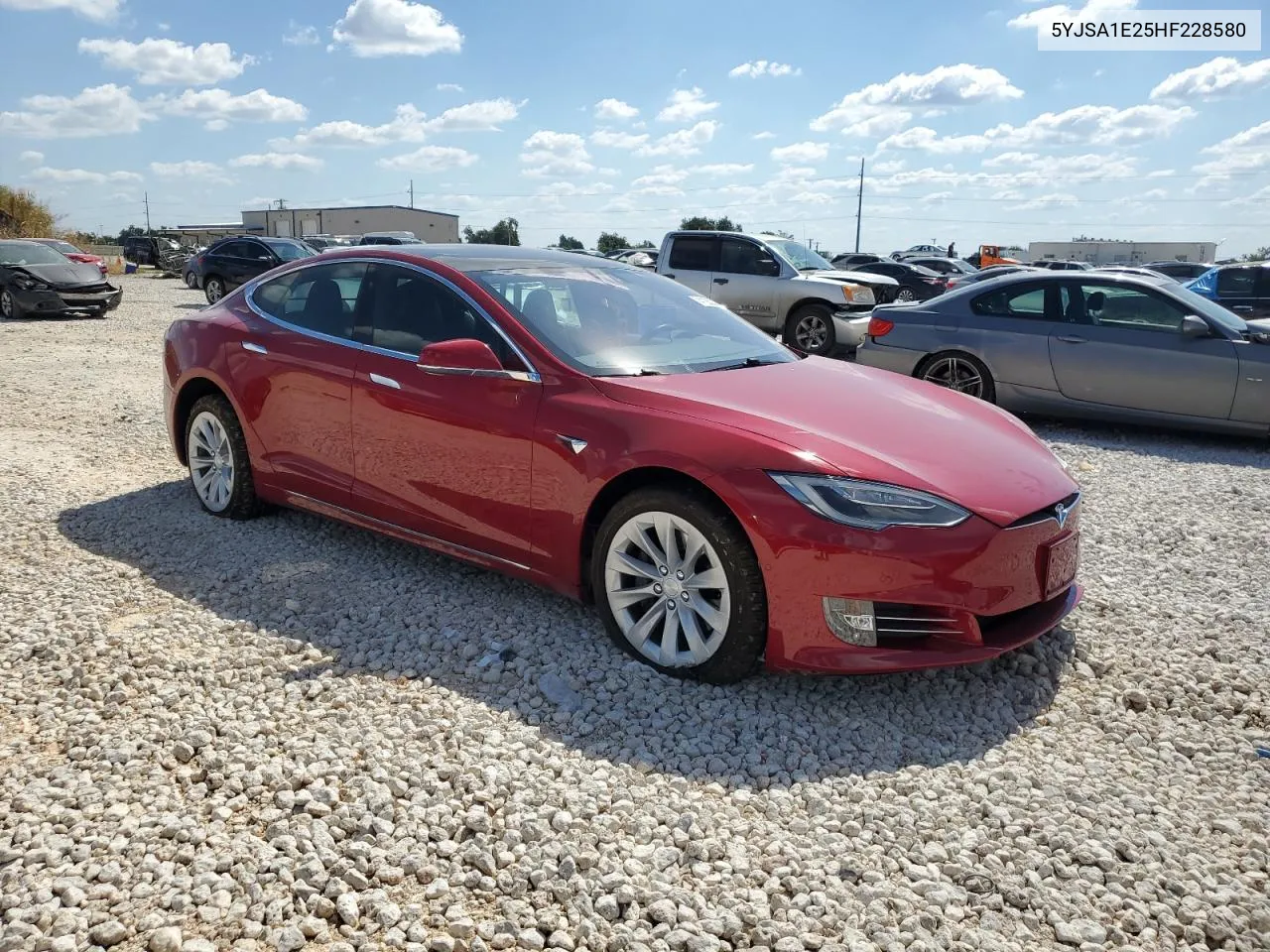 2017 Tesla Model S VIN: 5YJSA1E25HF228580 Lot: 74126044