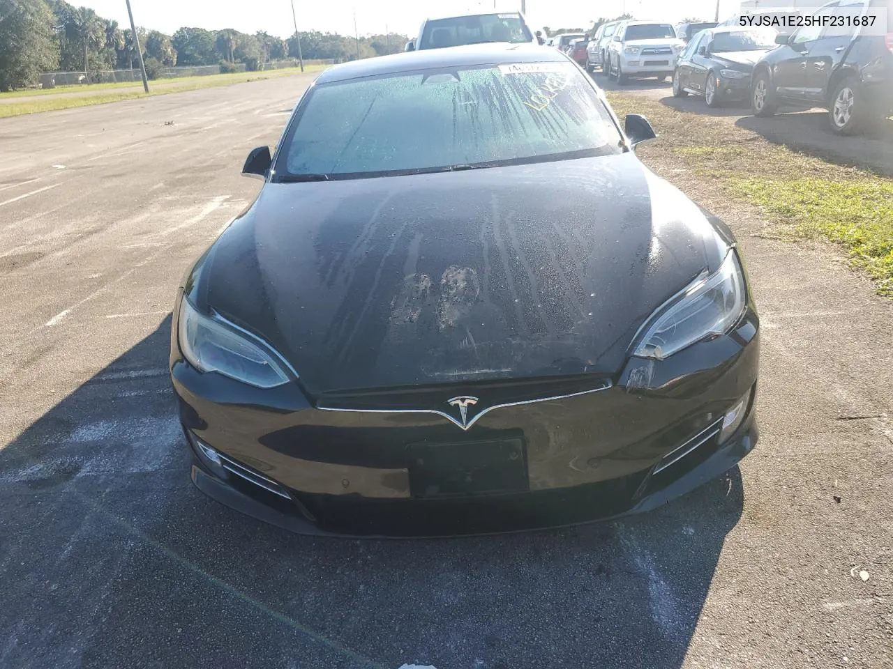 2017 Tesla Model S VIN: 5YJSA1E25HF231687 Lot: 74837254