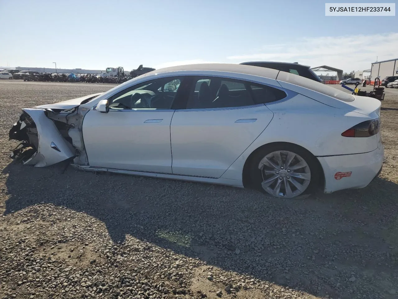 2017 Tesla Model S VIN: 5YJSA1E12HF233744 Lot: 74924564