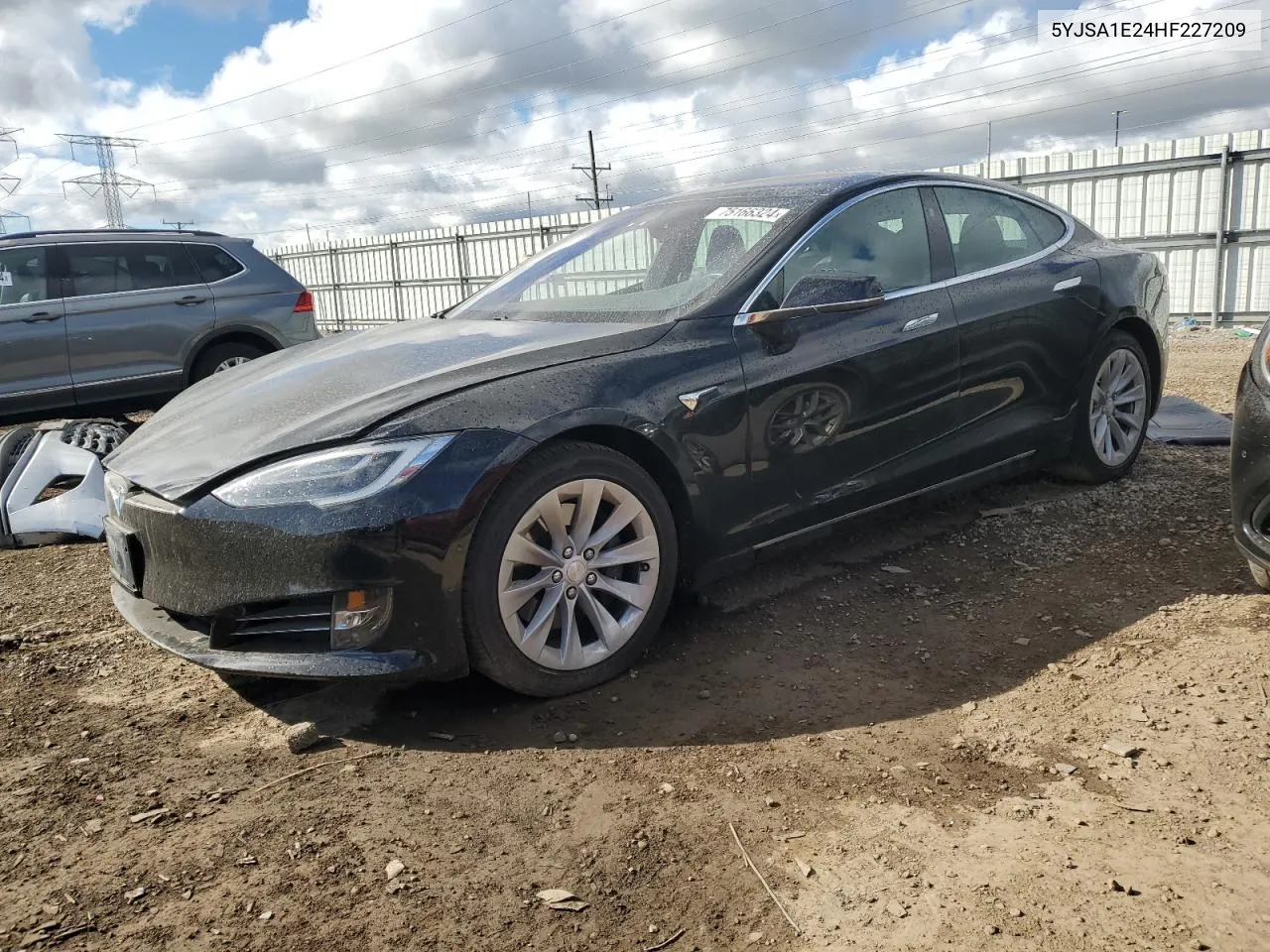 2017 Tesla Model S VIN: 5YJSA1E24HF227209 Lot: 75166324