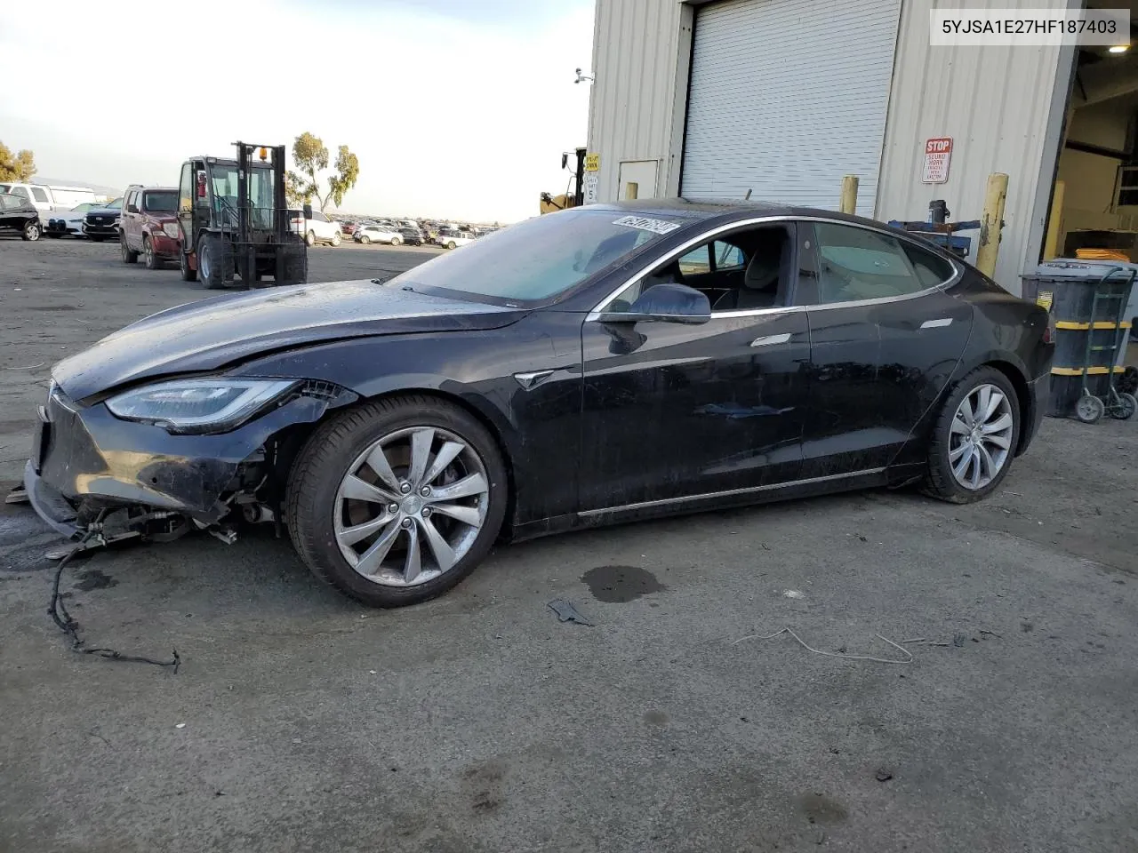 2017 Tesla Model S VIN: 5YJSA1E27HF187403 Lot: 75472684