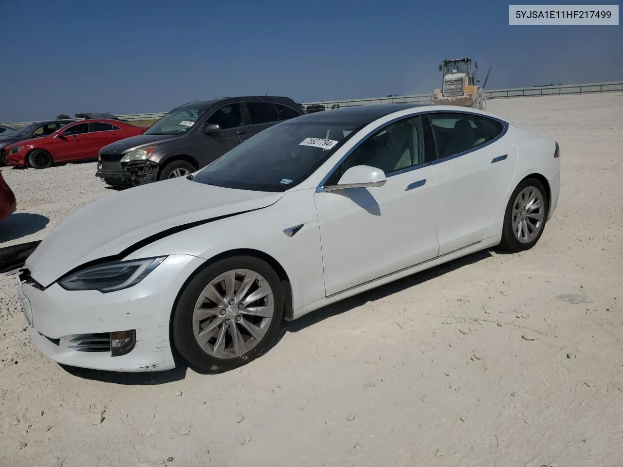 2017 Tesla Model S VIN: 5YJSA1E11HF217499 Lot: 75527794