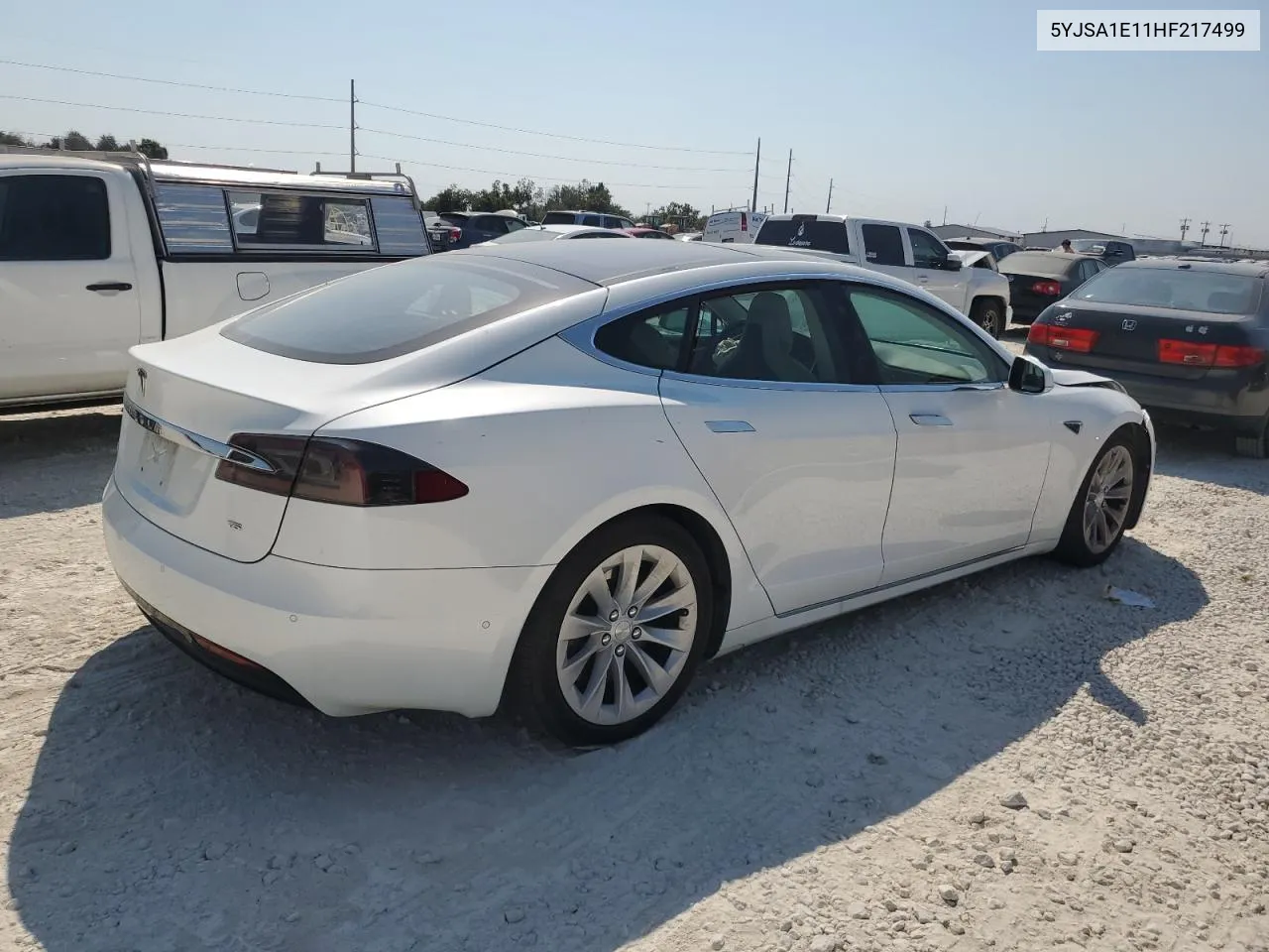 2017 Tesla Model S VIN: 5YJSA1E11HF217499 Lot: 75527794