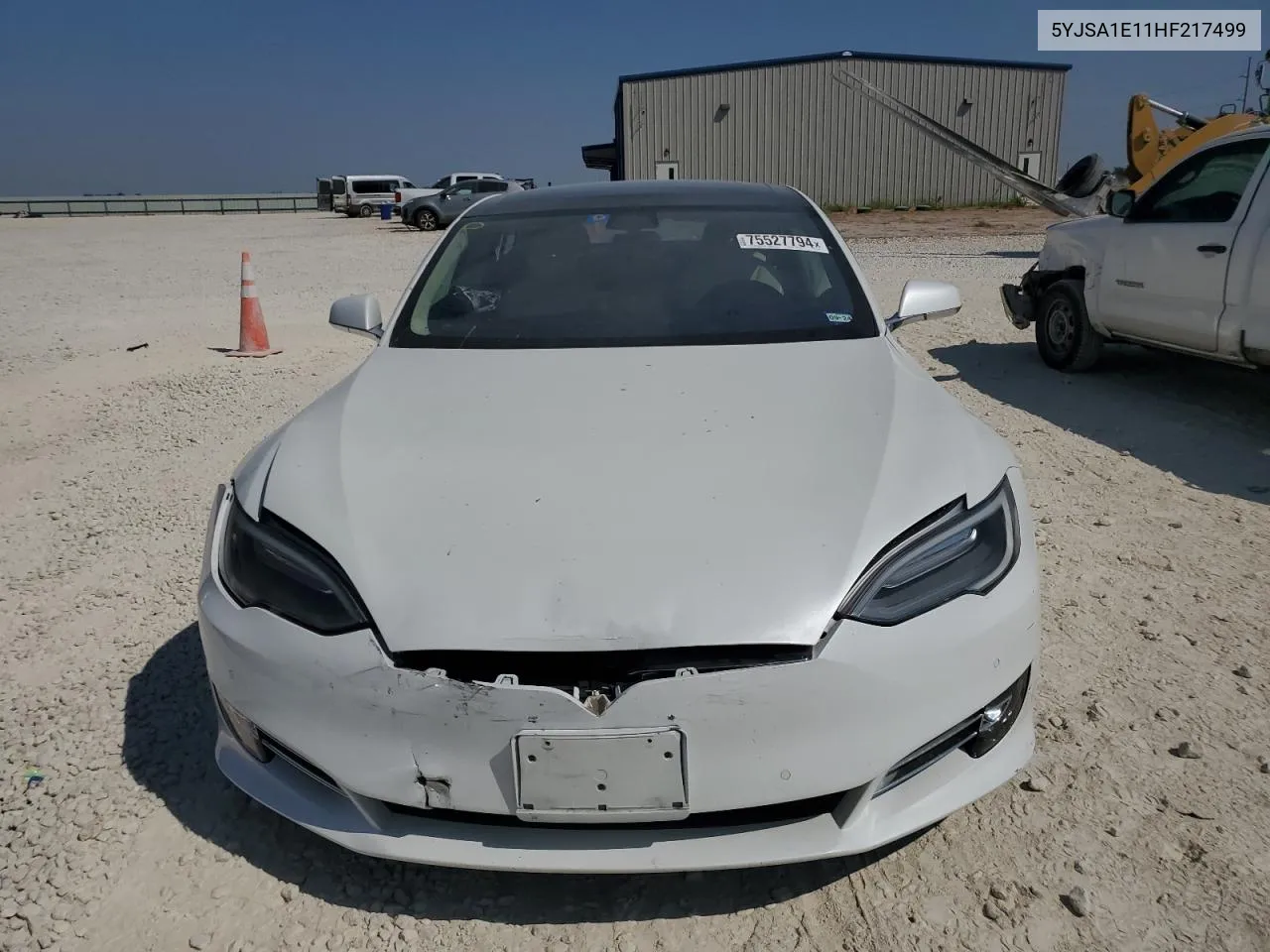 2017 Tesla Model S VIN: 5YJSA1E11HF217499 Lot: 75527794