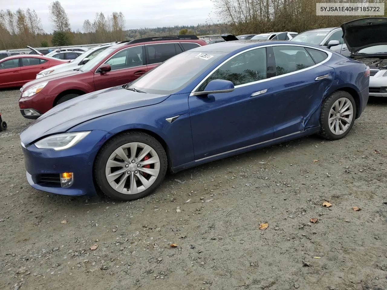 2017 Tesla Model S VIN: 5YJSA1E40HF185722 Lot: 76135924