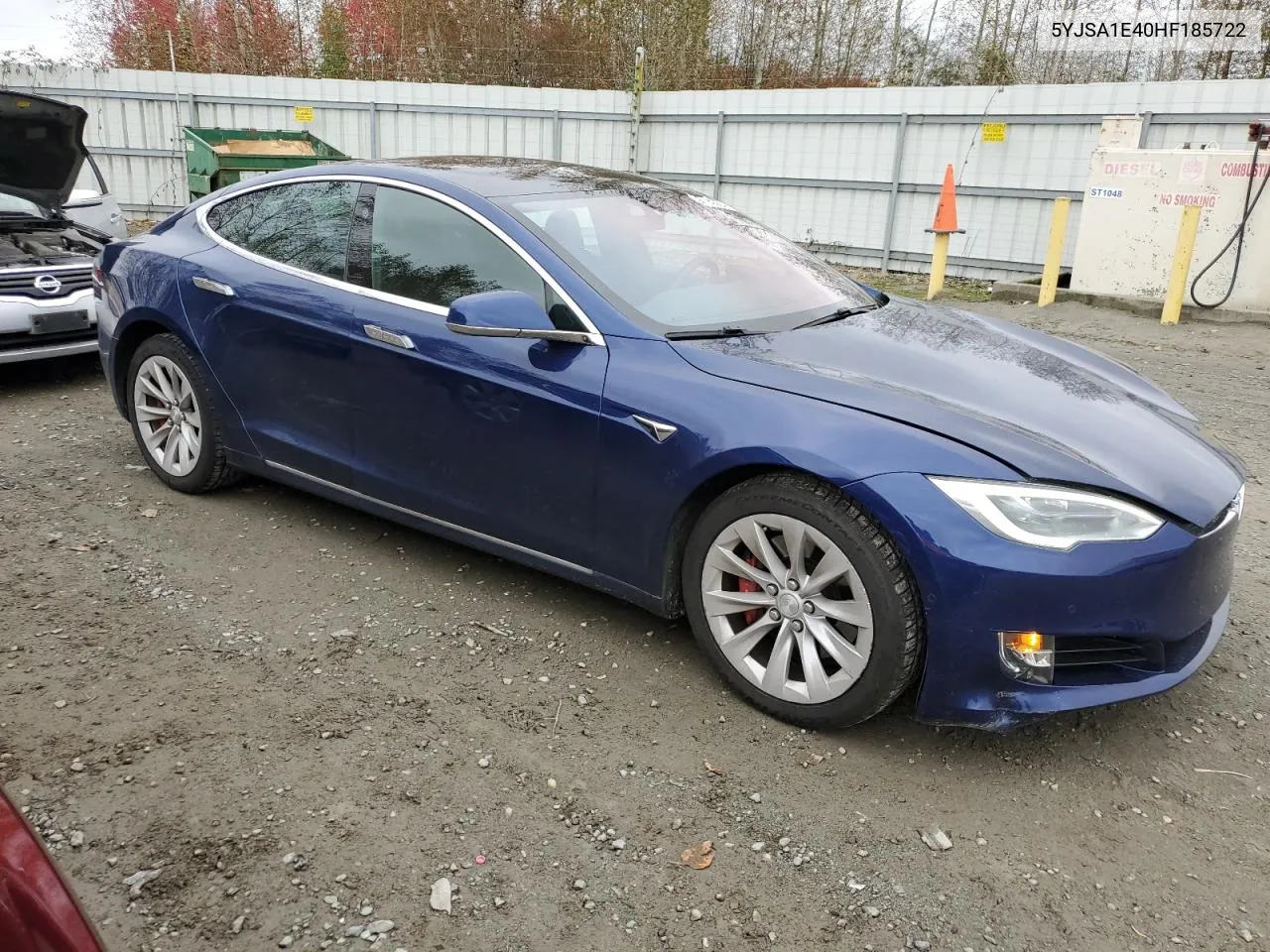 2017 Tesla Model S VIN: 5YJSA1E40HF185722 Lot: 76135924