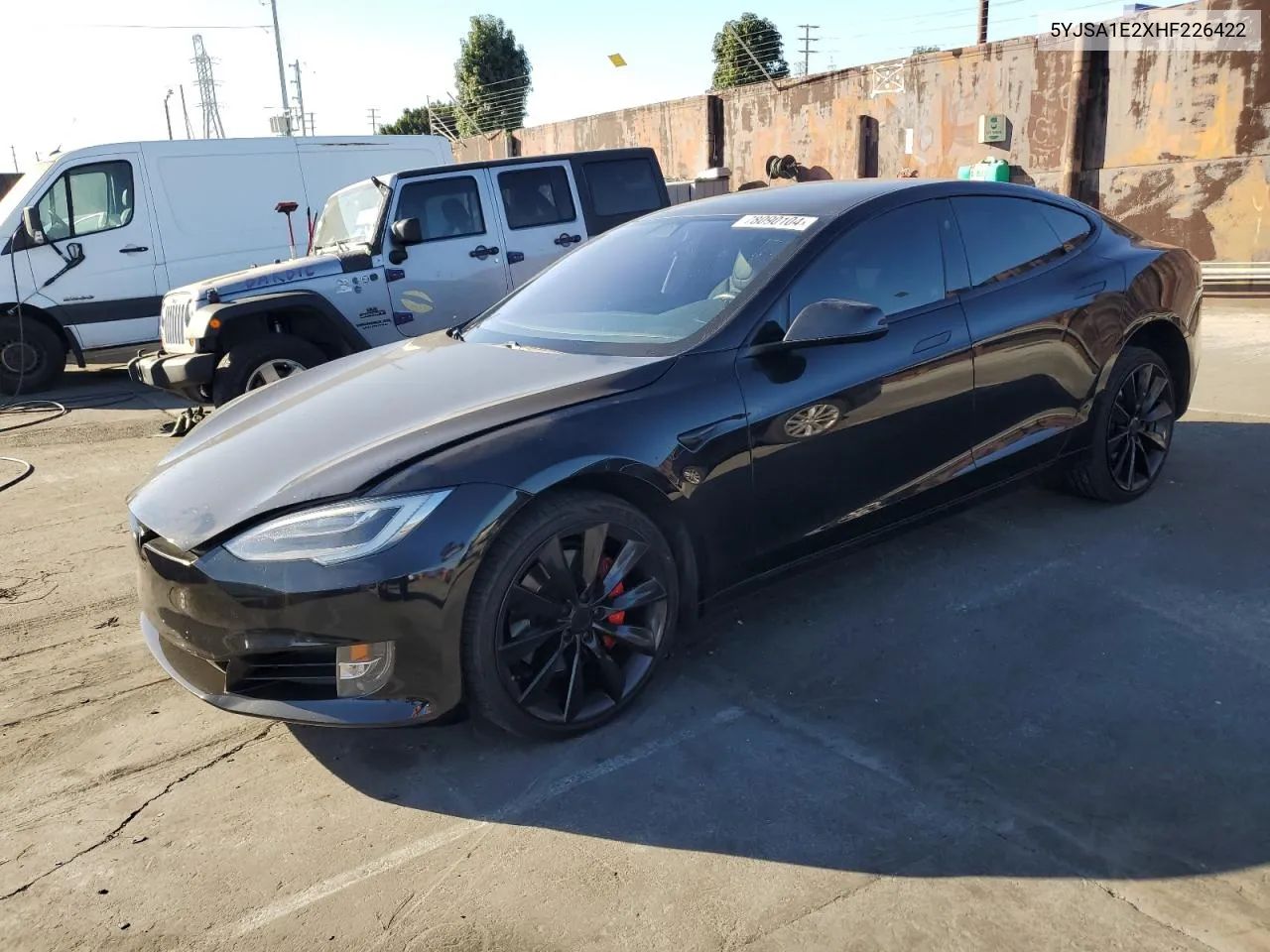 2017 Tesla Model S VIN: 5YJSA1E2XHF226422 Lot: 78090104