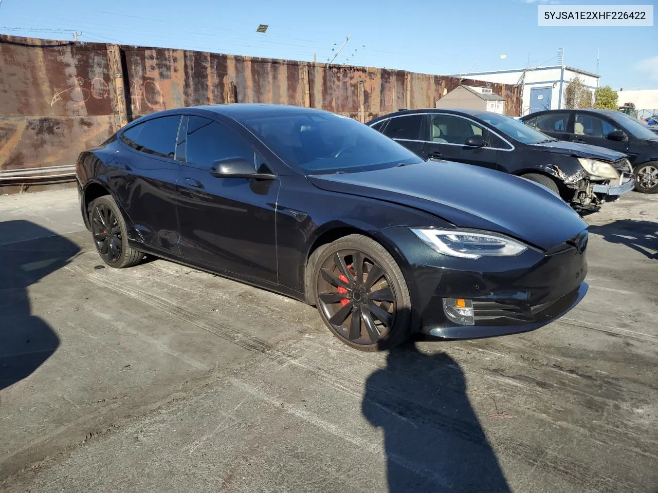 2017 Tesla Model S VIN: 5YJSA1E2XHF226422 Lot: 78090104