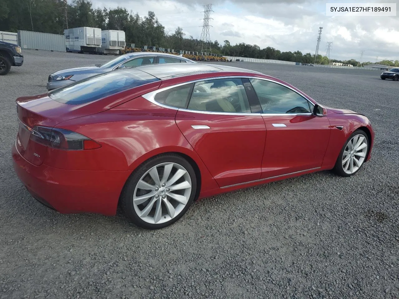 2017 Tesla Model S VIN: 5YJSA1E27HF189491 Lot: 78650304