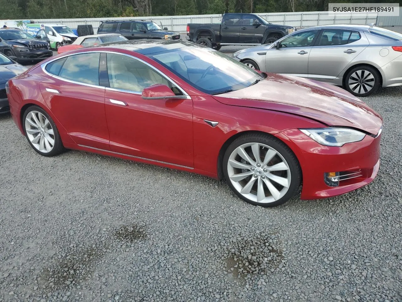 2017 Tesla Model S VIN: 5YJSA1E27HF189491 Lot: 78650304