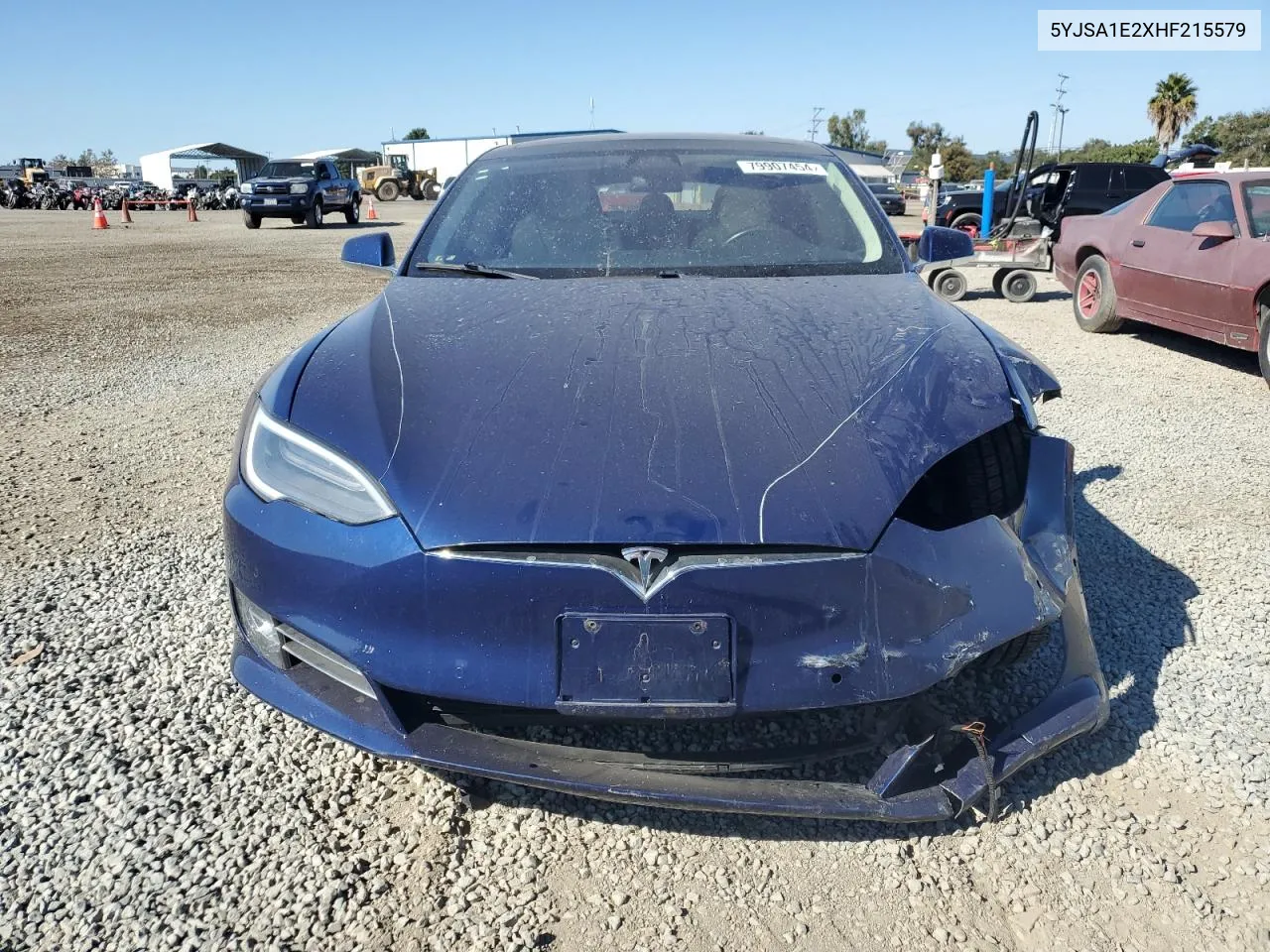 2017 Tesla Model S VIN: 5YJSA1E2XHF215579 Lot: 79907454