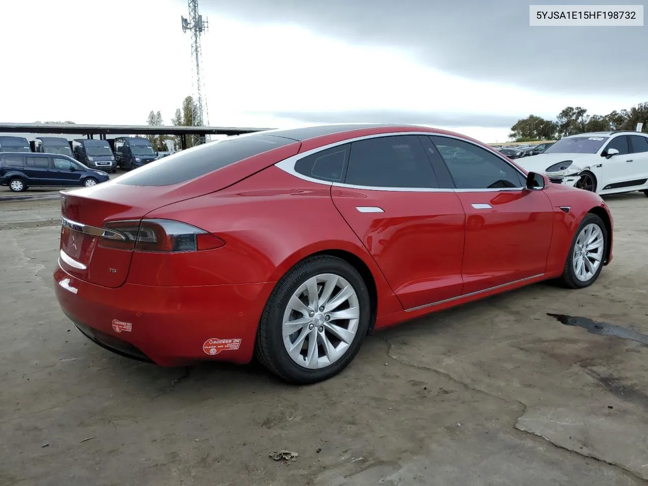 2017 Tesla Model S VIN: 5YJSA1E15HF198732 Lot: 81780854