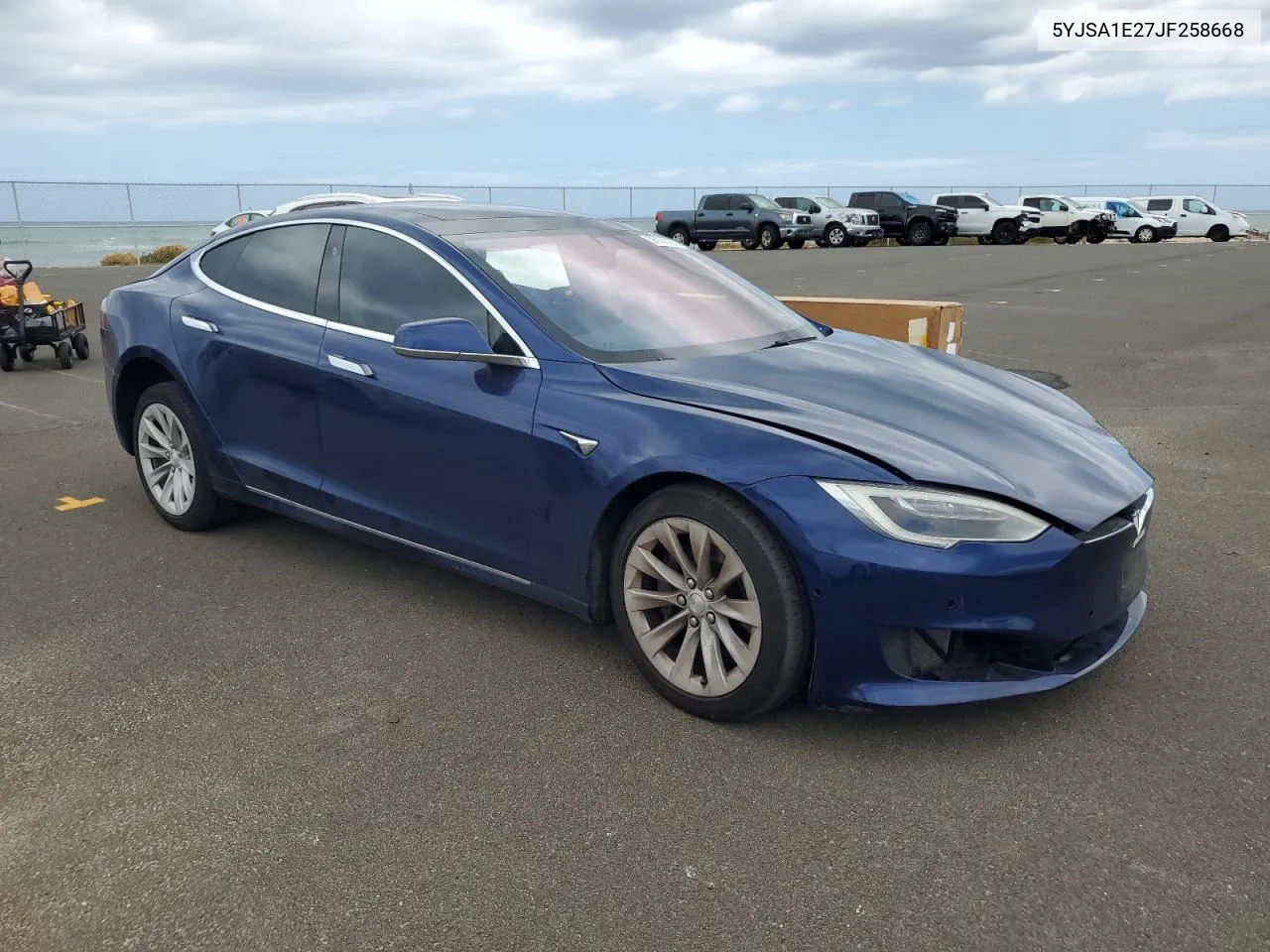 2018 Tesla Model S VIN: 5YJSA1E27JF258668 Lot: 56101864