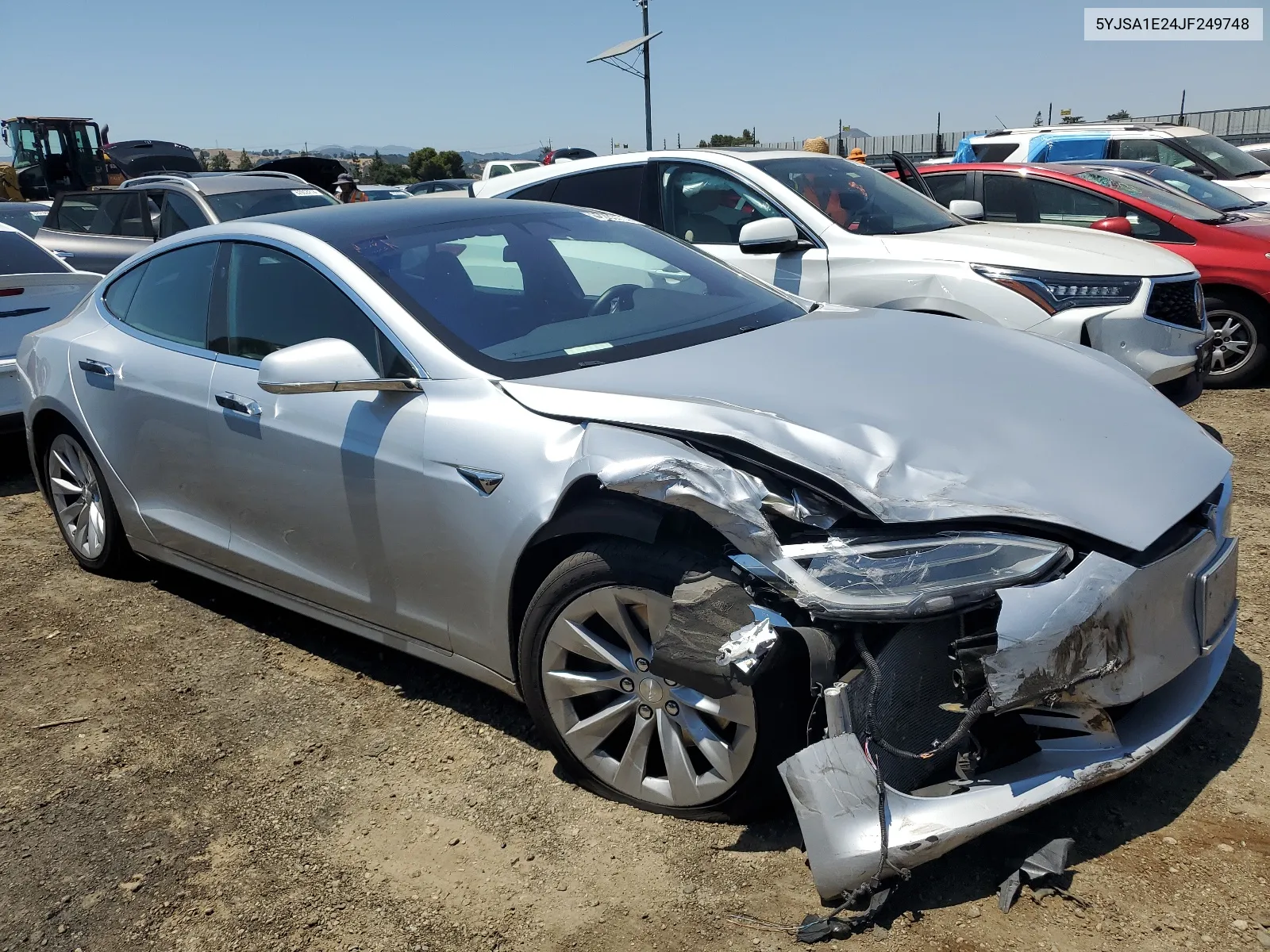 2018 Tesla Model S VIN: 5YJSA1E24JF249748 Lot: 62283774