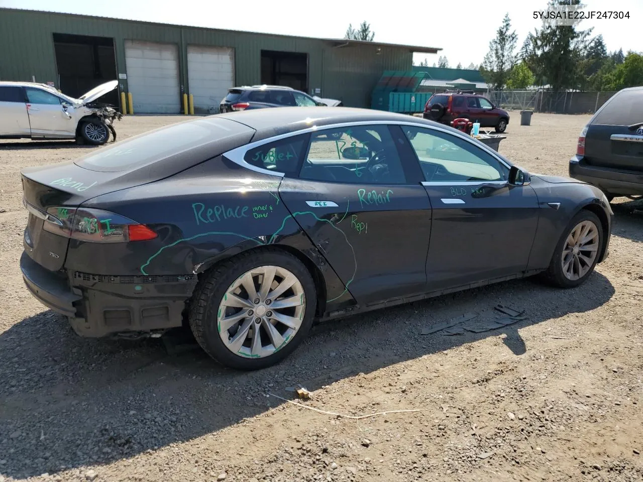 2018 Tesla Model S VIN: 5YJSA1E22JF247304 Lot: 64710364