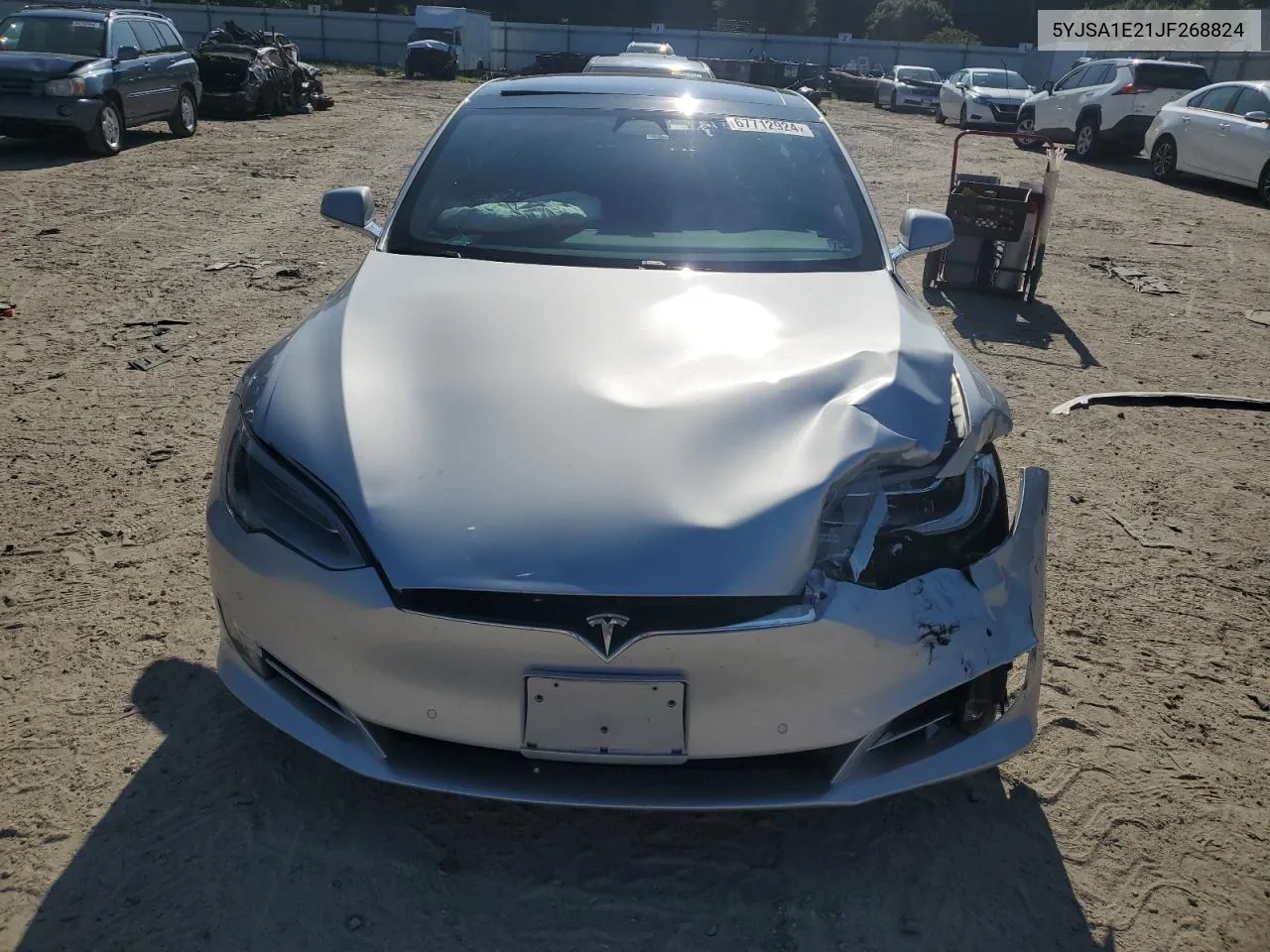 2018 Tesla Model S VIN: 5YJSA1E21JF268824 Lot: 67712924