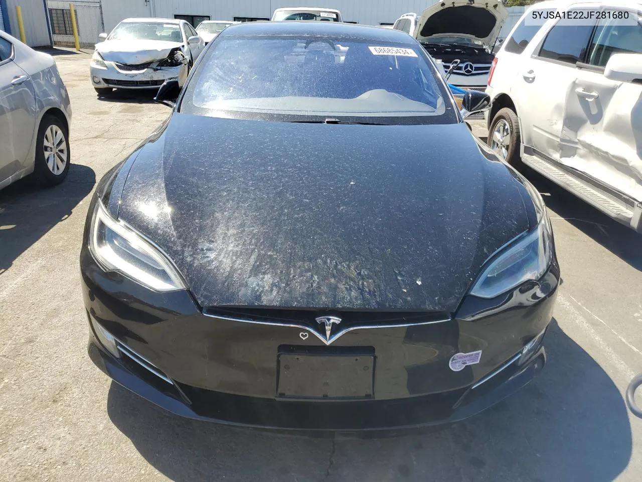 2018 Tesla Model S VIN: 5YJSA1E22JF281680 Lot: 68685434