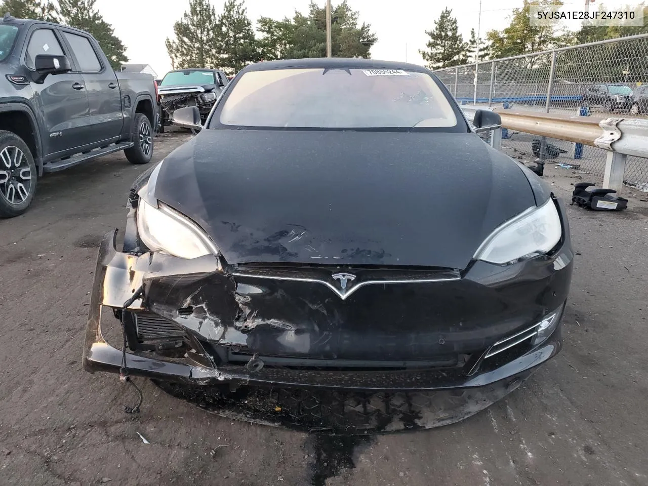 2018 Tesla Model S VIN: 5YJSA1E28JF247310 Lot: 70855244