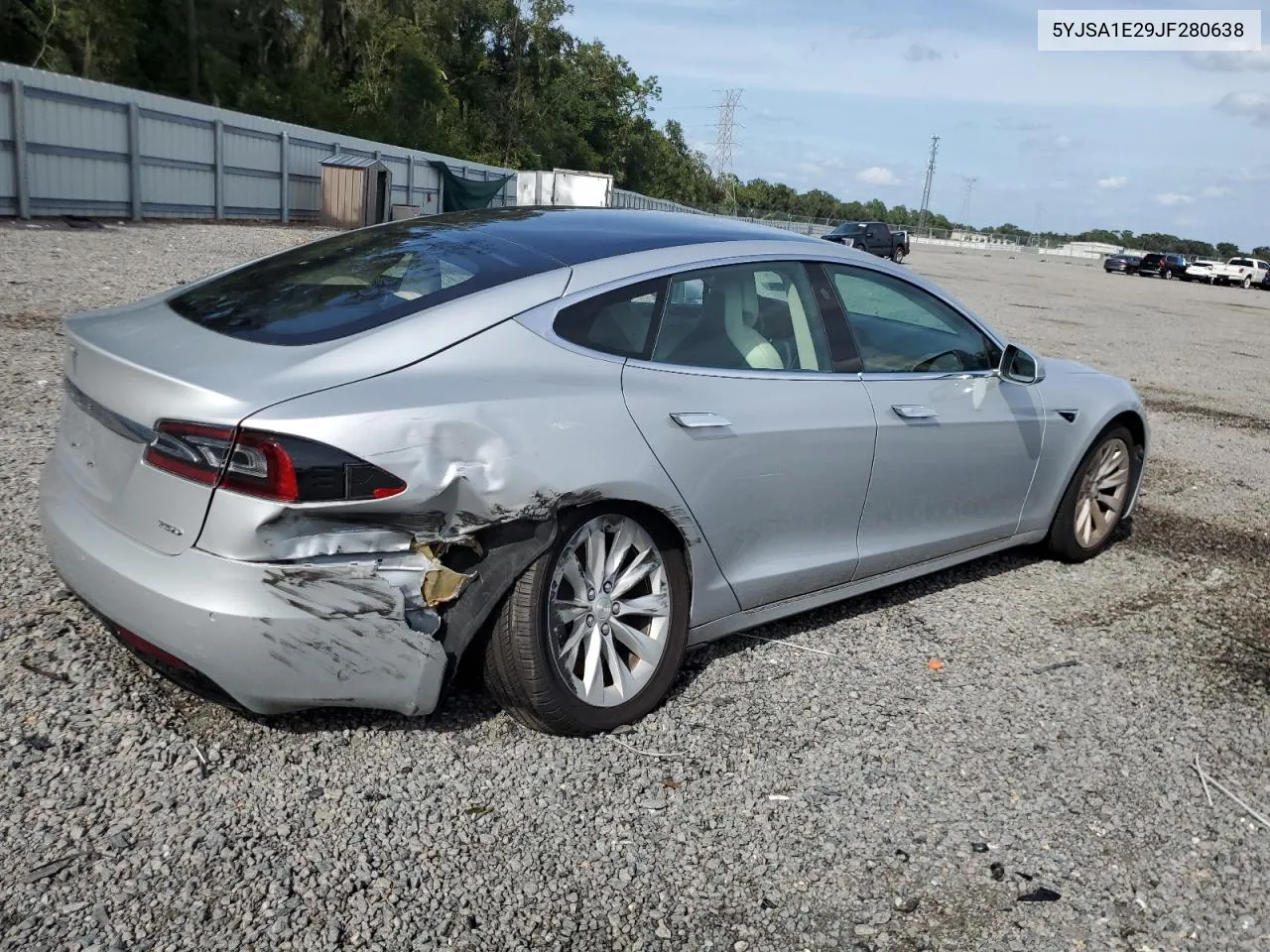 2018 Tesla Model S VIN: 5YJSA1E29JF280638 Lot: 73222594