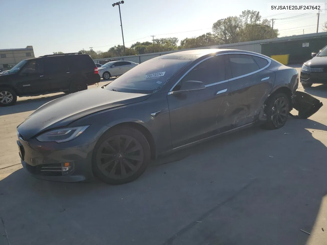 2018 Tesla Model S VIN: 5YJSA1E20JF247642 Lot: 73573224