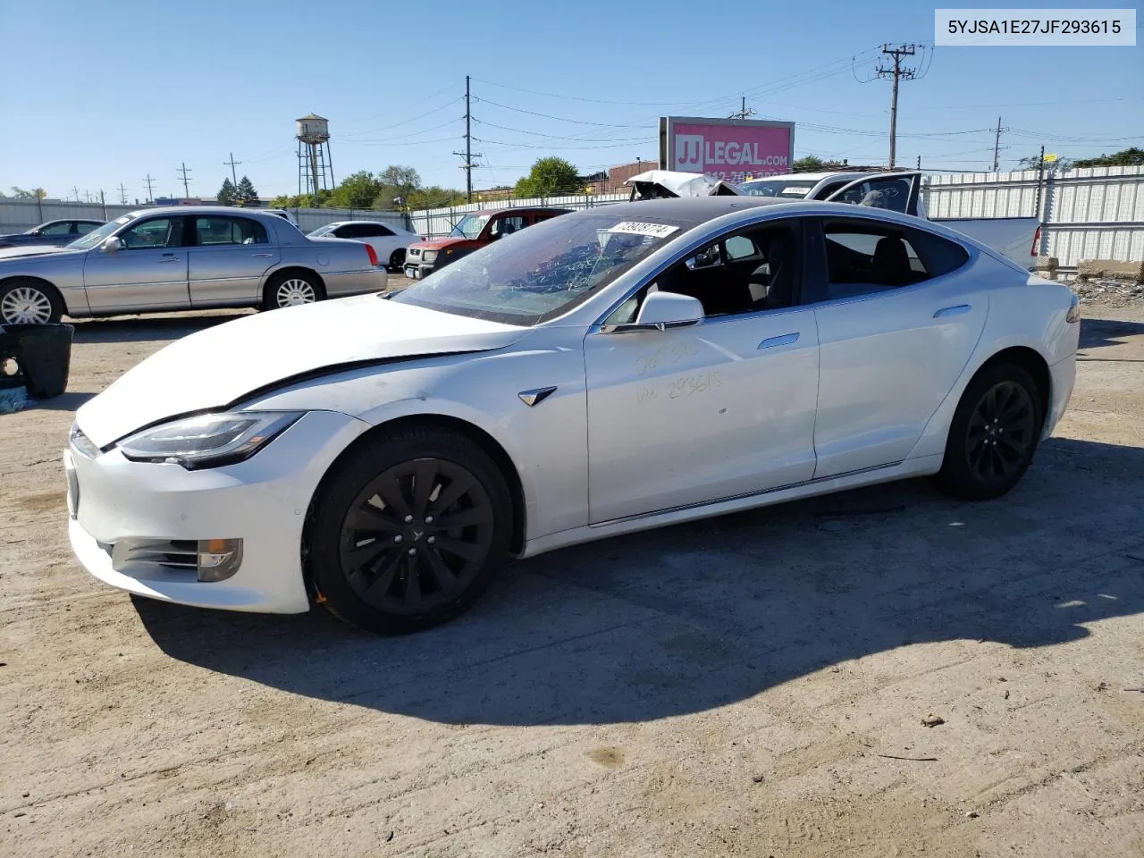 2018 Tesla Model S VIN: 5YJSA1E27JF293615 Lot: 73928774