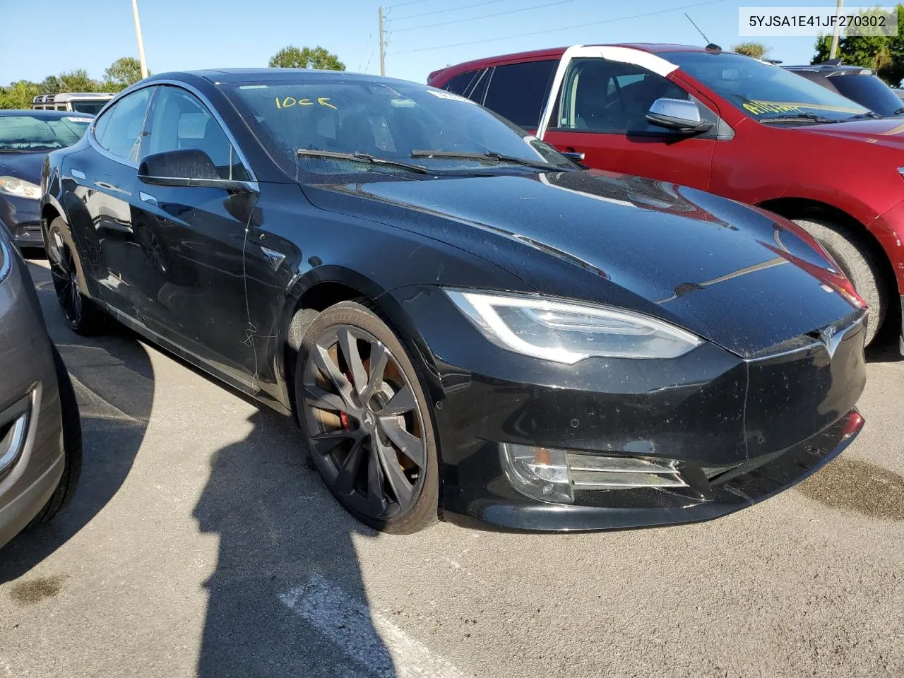 2018 Tesla Model S VIN: 5YJSA1E41JF270302 Lot: 74814764