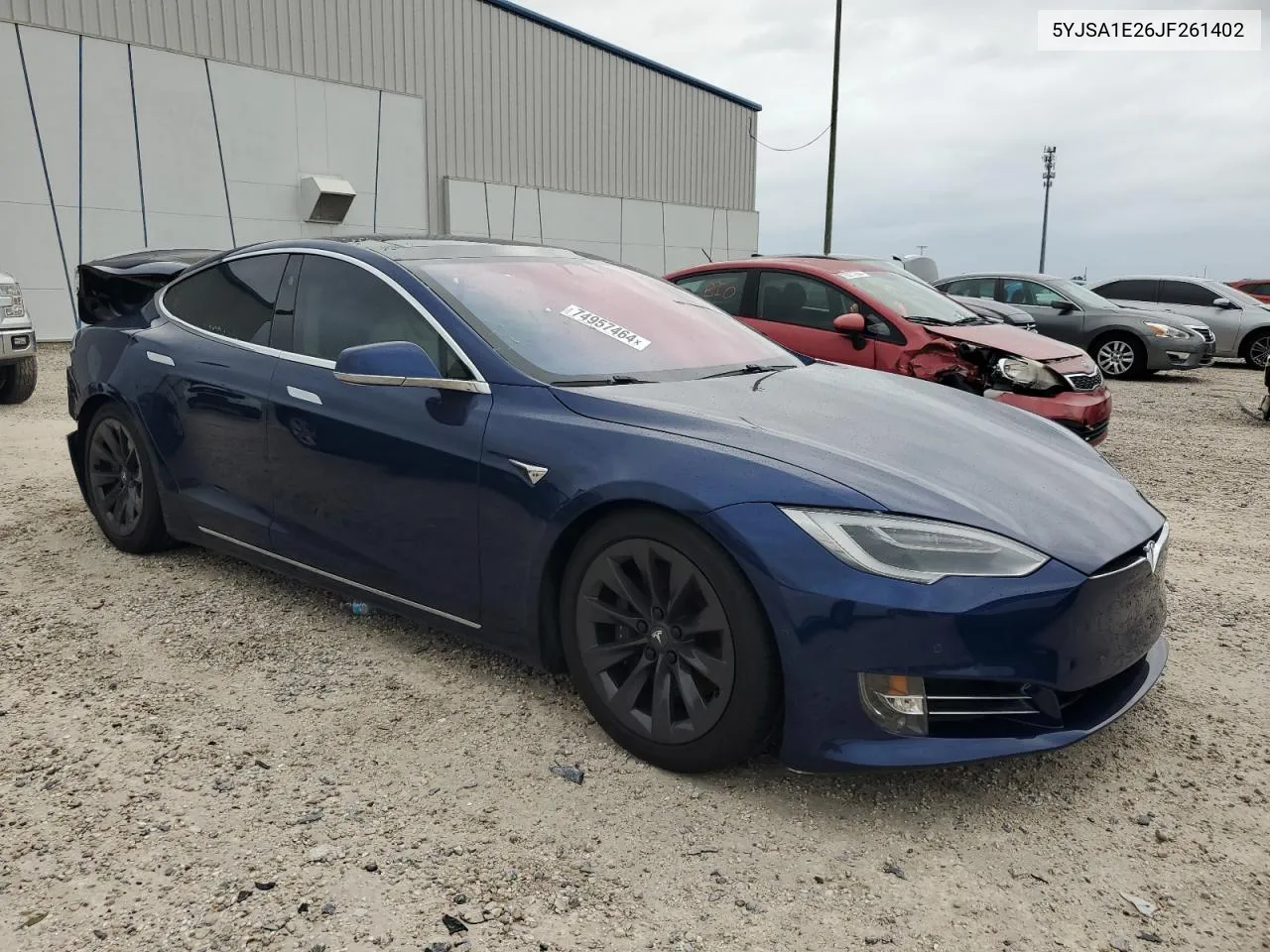 2018 Tesla Model S VIN: 5YJSA1E26JF261402 Lot: 74957464