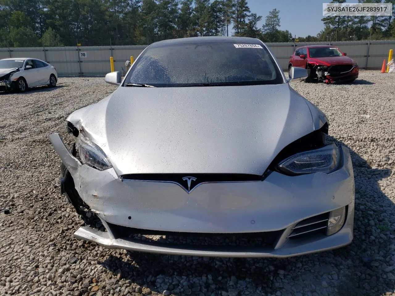 2018 Tesla Model S VIN: 5YJSA1E26JF283917 Lot: 75207894