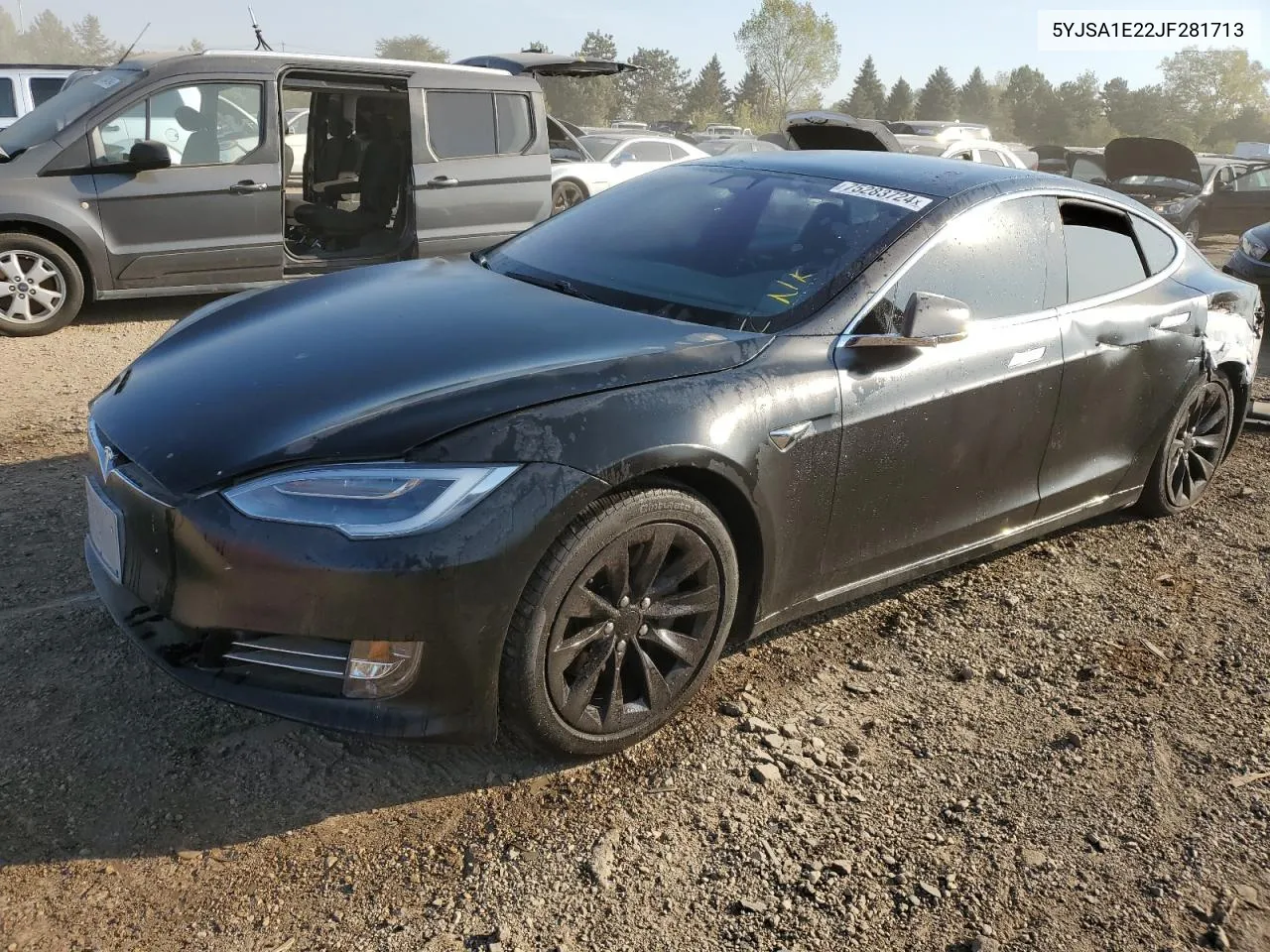 2018 Tesla Model S VIN: 5YJSA1E22JF281713 Lot: 75283724