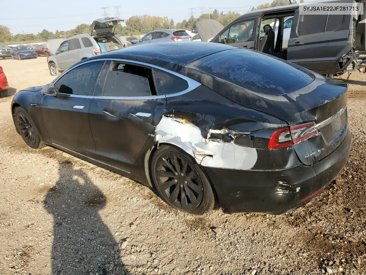 2018 Tesla Model S VIN: 5YJSA1E22JF281713 Lot: 75283724