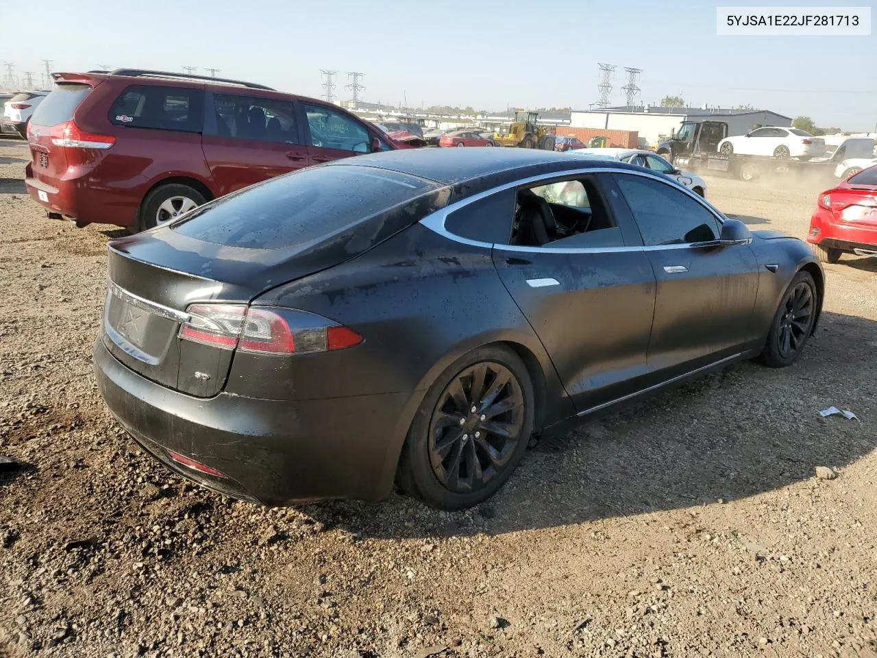 2018 Tesla Model S VIN: 5YJSA1E22JF281713 Lot: 75283724