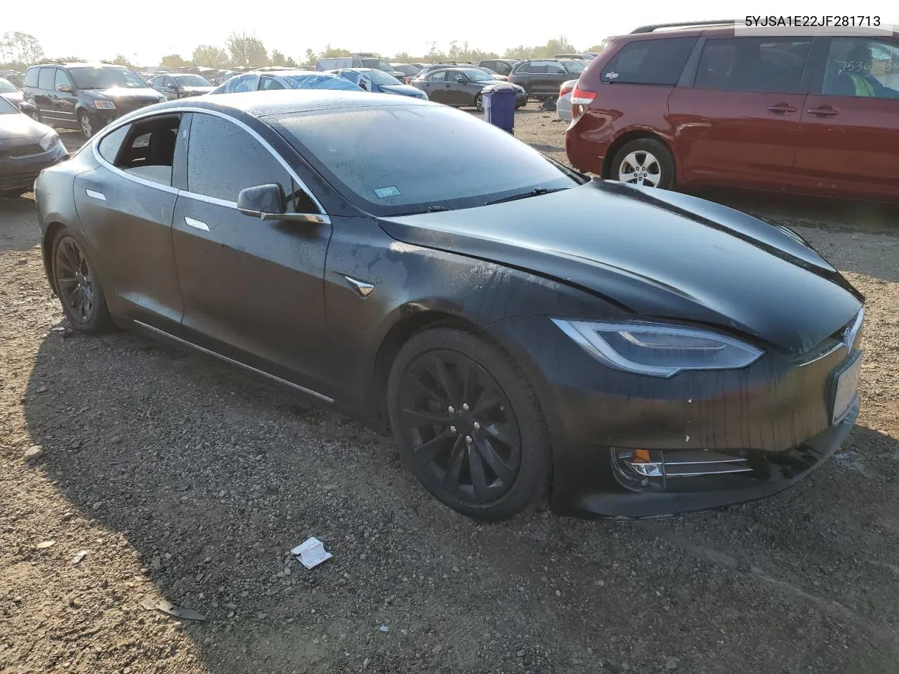 2018 Tesla Model S VIN: 5YJSA1E22JF281713 Lot: 75283724