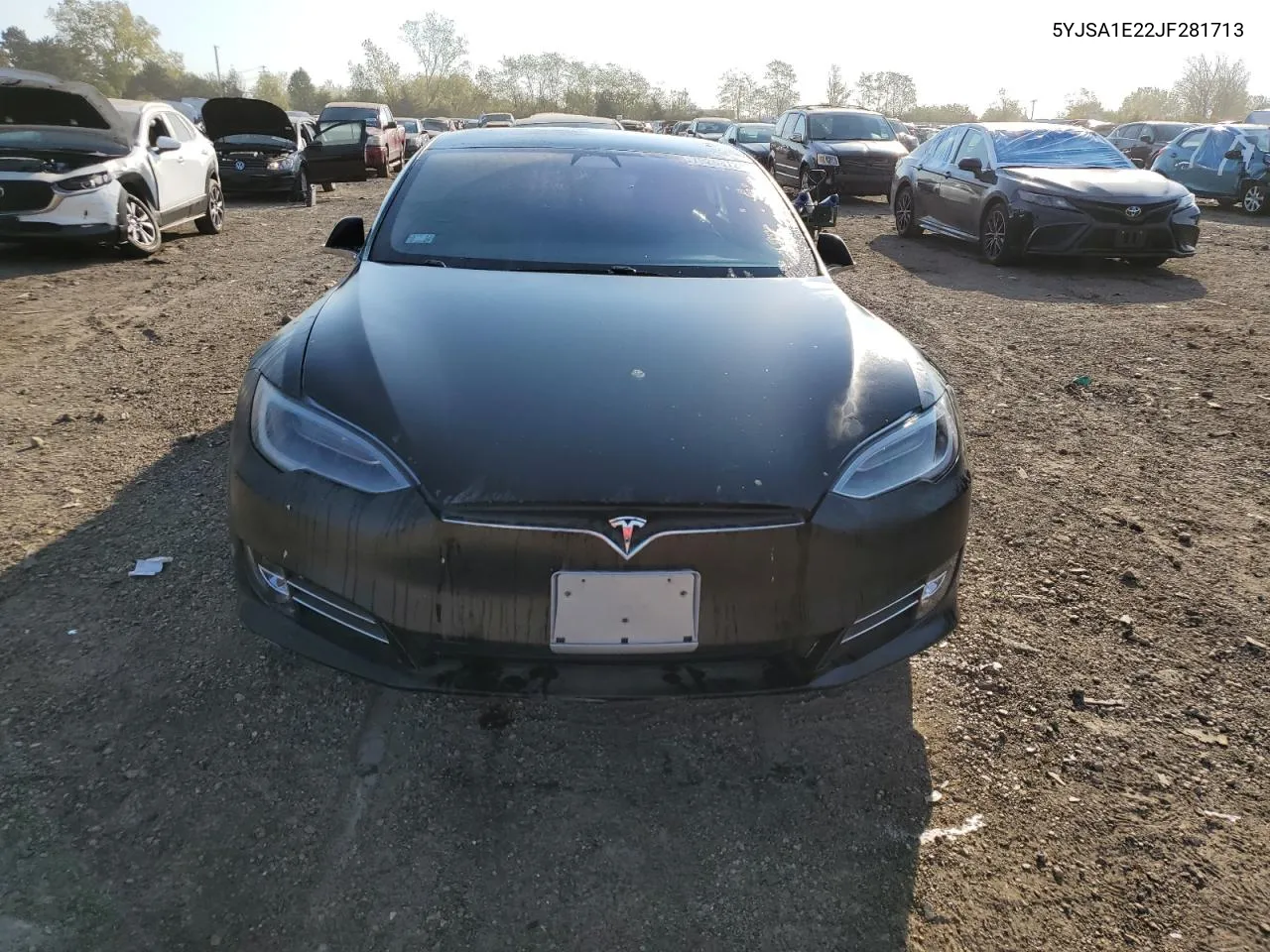 2018 Tesla Model S VIN: 5YJSA1E22JF281713 Lot: 75283724