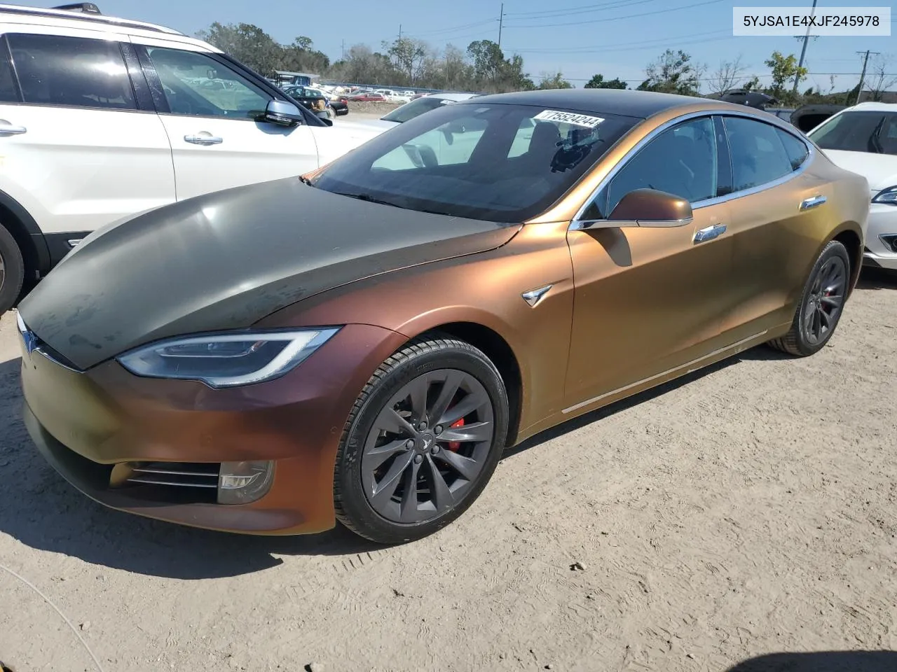 2018 Tesla Model S VIN: 5YJSA1E4XJF245978 Lot: 75524244