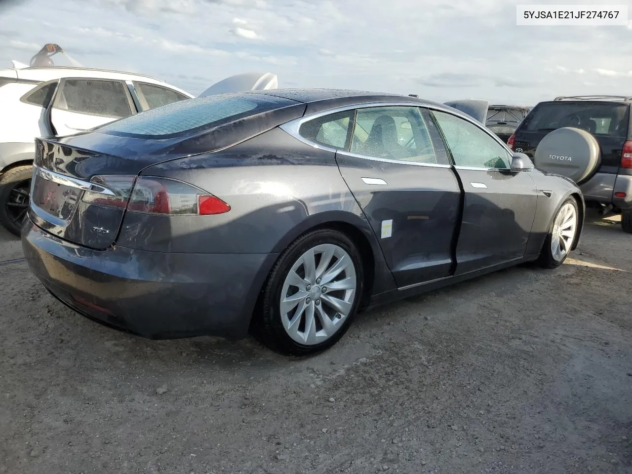 2018 Tesla Model S VIN: 5YJSA1E21JF274767 Lot: 75772074