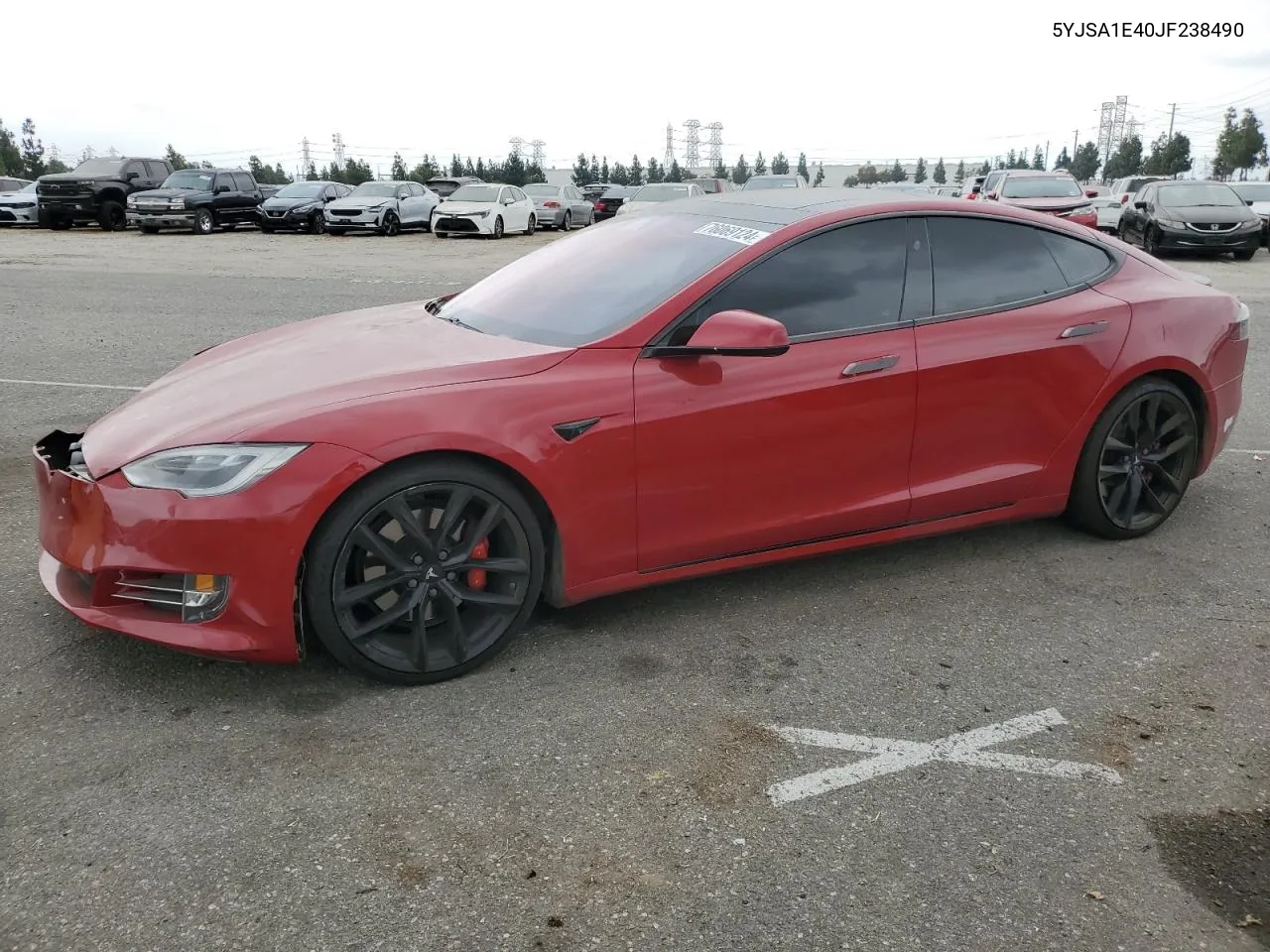 2018 Tesla Model S VIN: 5YJSA1E40JF238490 Lot: 76069124