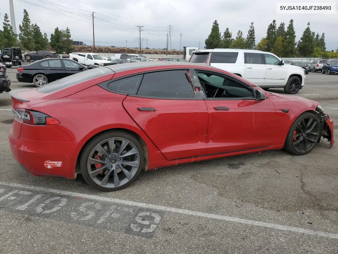 2018 Tesla Model S VIN: 5YJSA1E40JF238490 Lot: 76069124