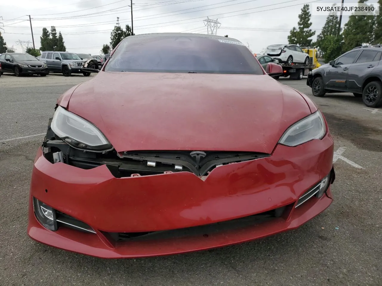 2018 Tesla Model S VIN: 5YJSA1E40JF238490 Lot: 76069124