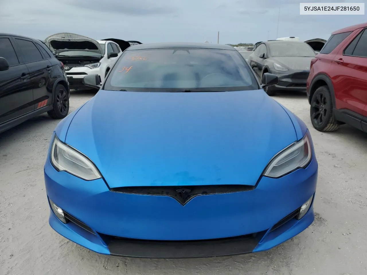 2018 Tesla Model S VIN: 5YJSA1E24JF281650 Lot: 76419234