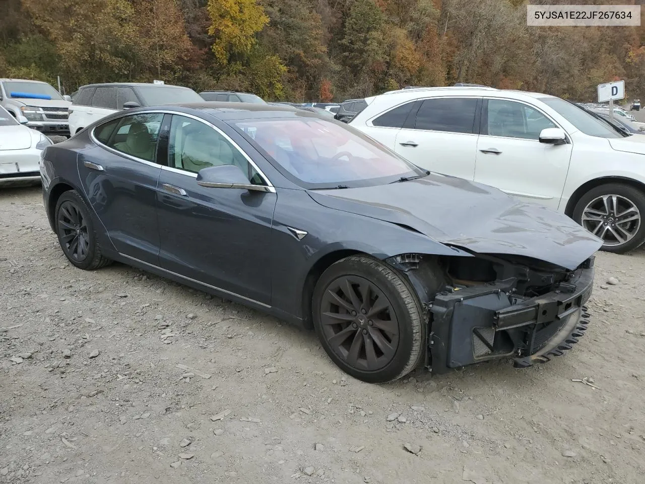 2018 Tesla Model S VIN: 5YJSA1E22JF267634 Lot: 76533434