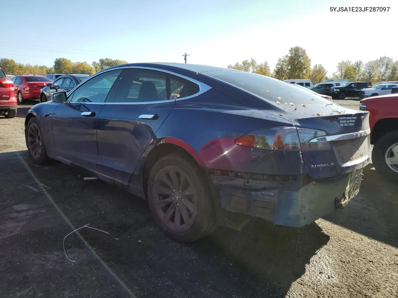 2018 Tesla Model S VIN: 5YJSA1E23JF287097 Lot: 76615604