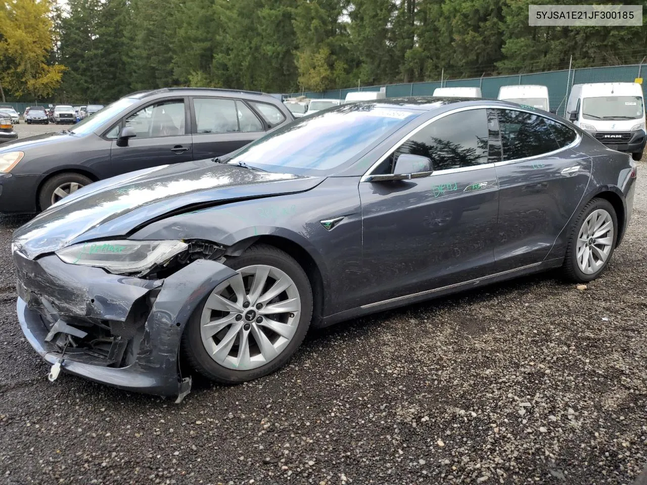 2018 Tesla Model S VIN: 5YJSA1E21JF300185 Lot: 76824864