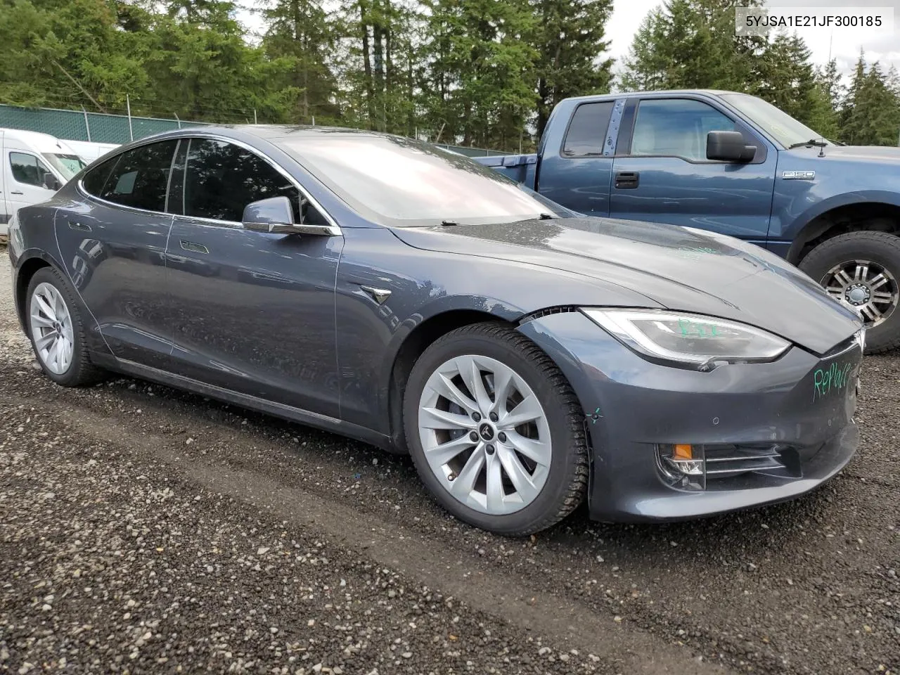 2018 Tesla Model S VIN: 5YJSA1E21JF300185 Lot: 76824864