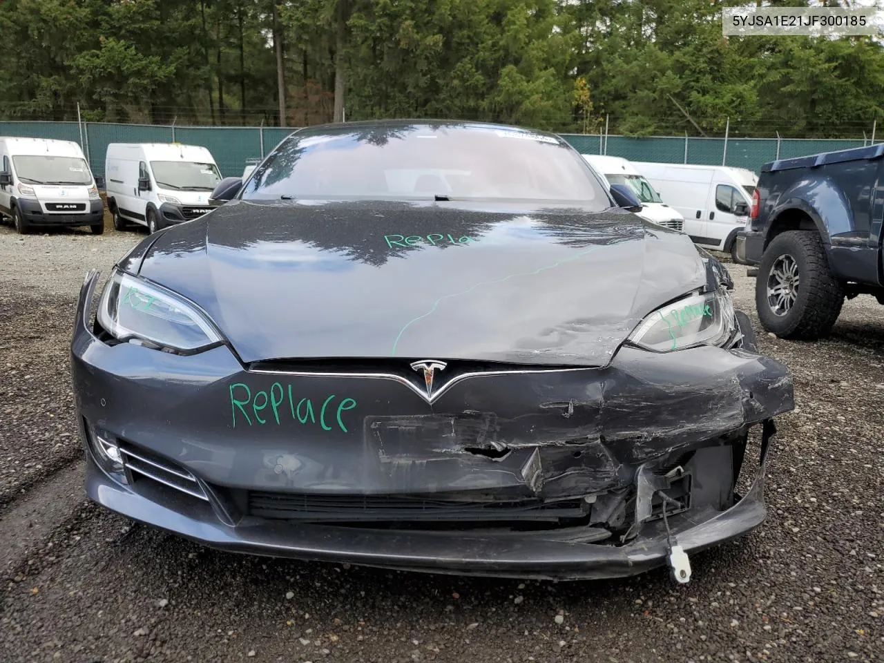 2018 Tesla Model S VIN: 5YJSA1E21JF300185 Lot: 76824864