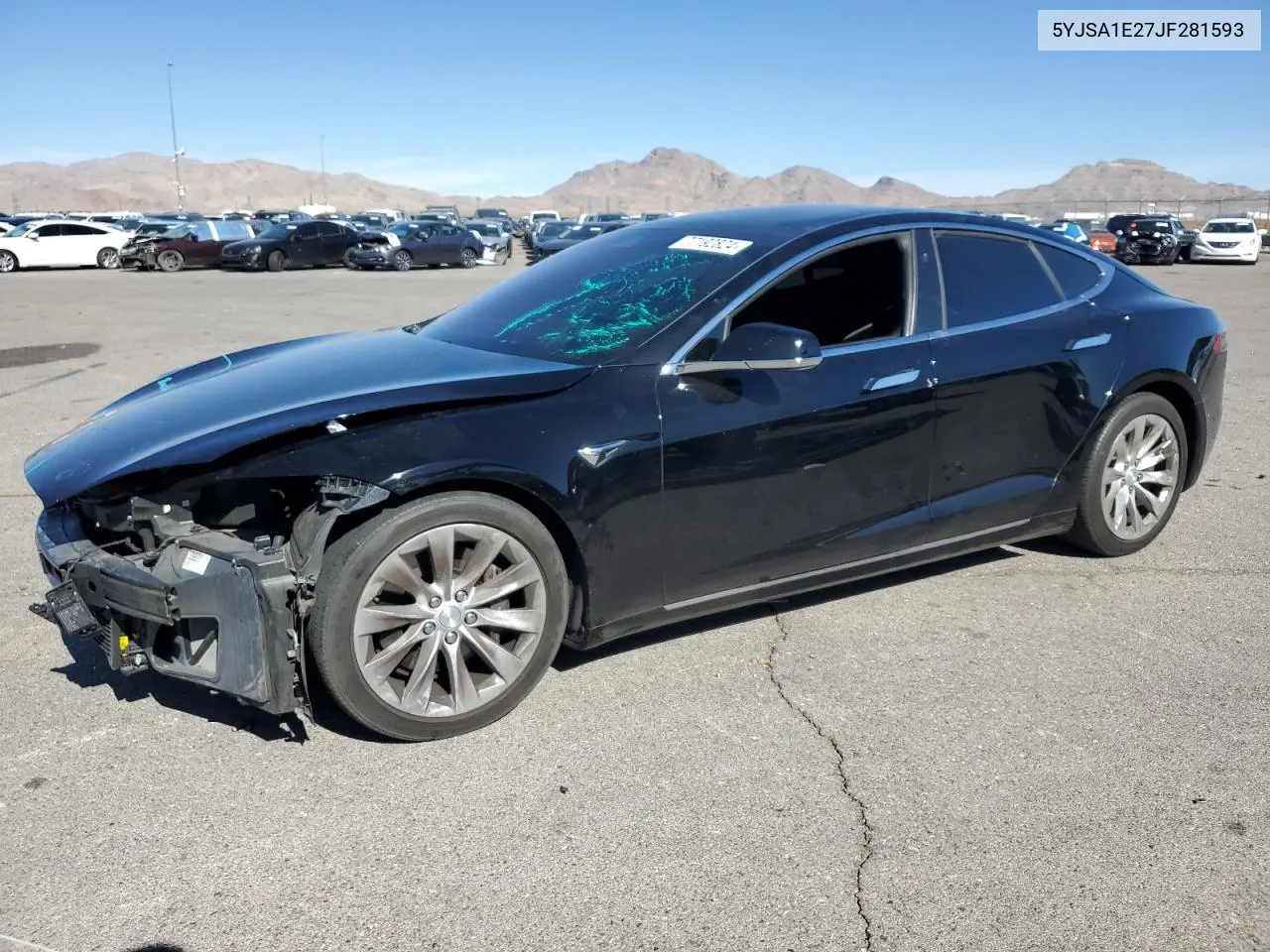 2018 Tesla Model S VIN: 5YJSA1E27JF281593 Lot: 77192824