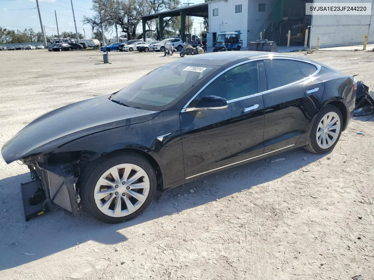 2018 Tesla Model S VIN: 5YJSA1E23JF244220 Lot: 77700314