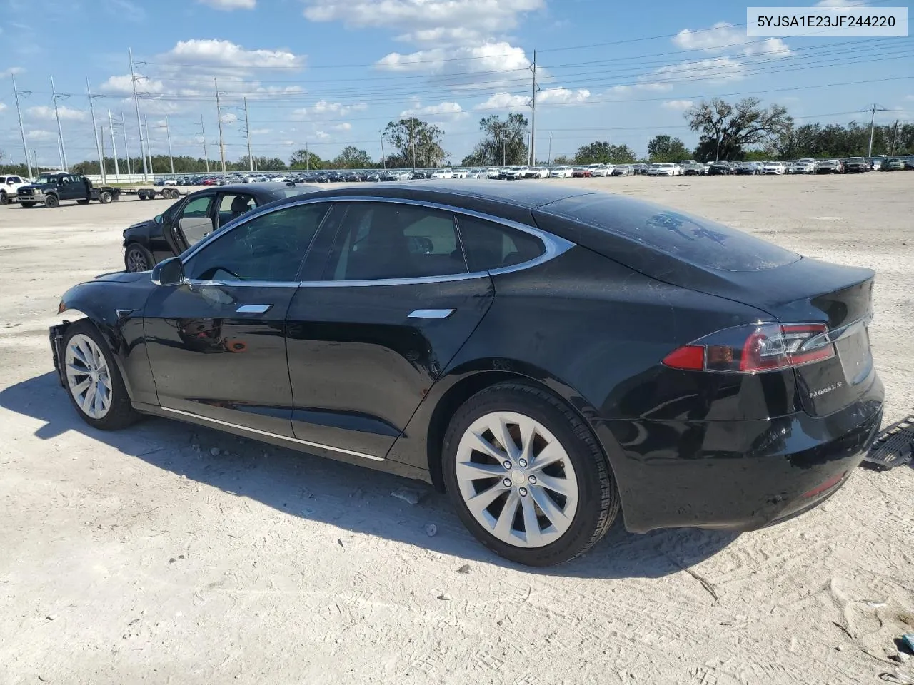 2018 Tesla Model S VIN: 5YJSA1E23JF244220 Lot: 77700314