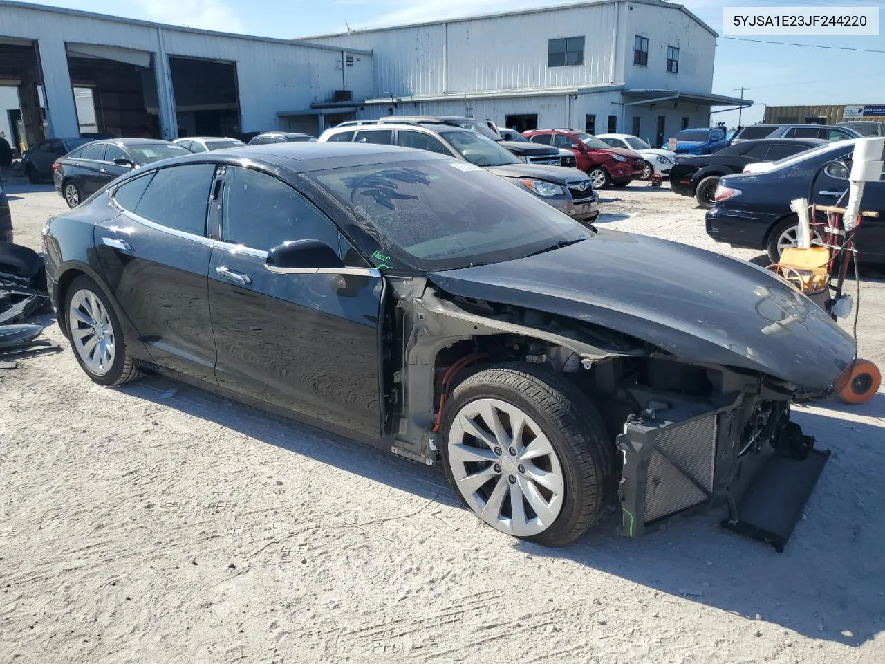 2018 Tesla Model S VIN: 5YJSA1E23JF244220 Lot: 77700314