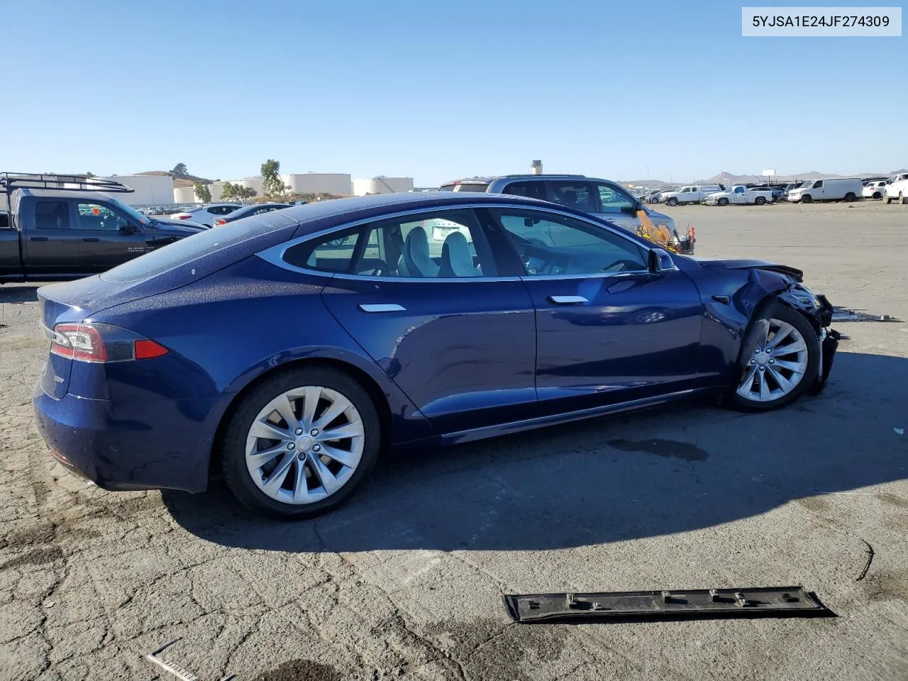 2018 Tesla Model S VIN: 5YJSA1E24JF274309 Lot: 79307474